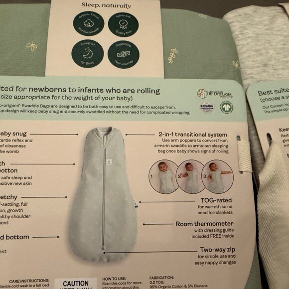 organic cotton baby swaddles bundle - Picture 2 of 7